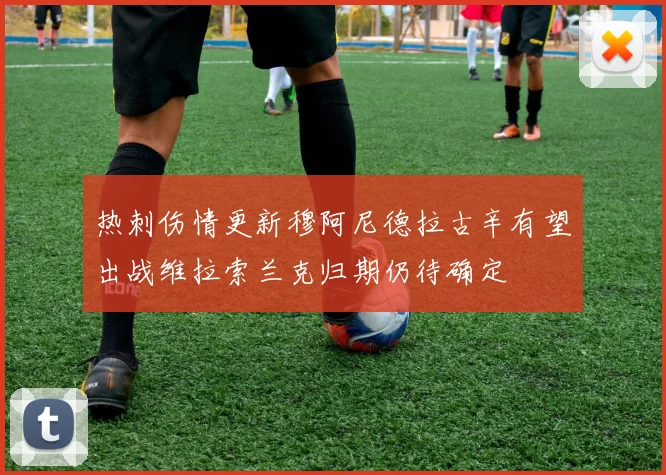 热刺伤情更新穆阿尼德拉古辛有望出战维拉索兰克归期仍待确定